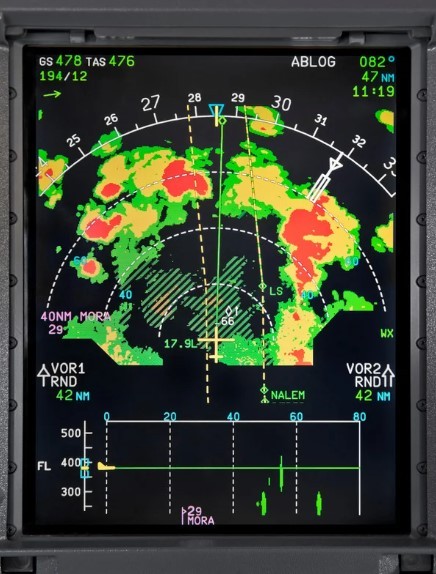 weather system on airplane weather system on airplane